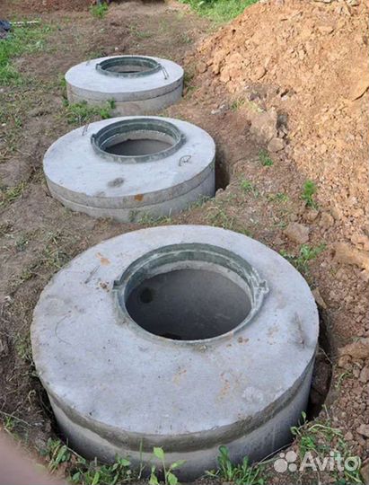 Септик из бетонных колец под ключ