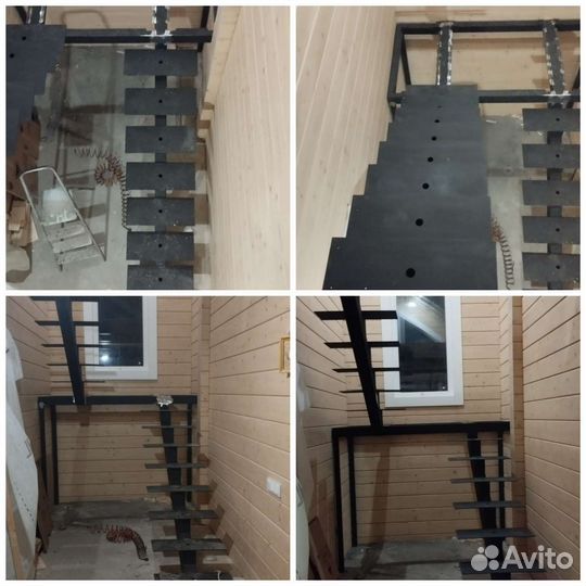 Лестница на металлокаркасе