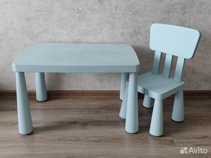Детский стол и стул IKEA