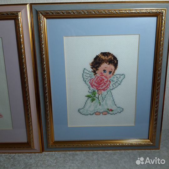 Картины, 32/28 см, ангелы