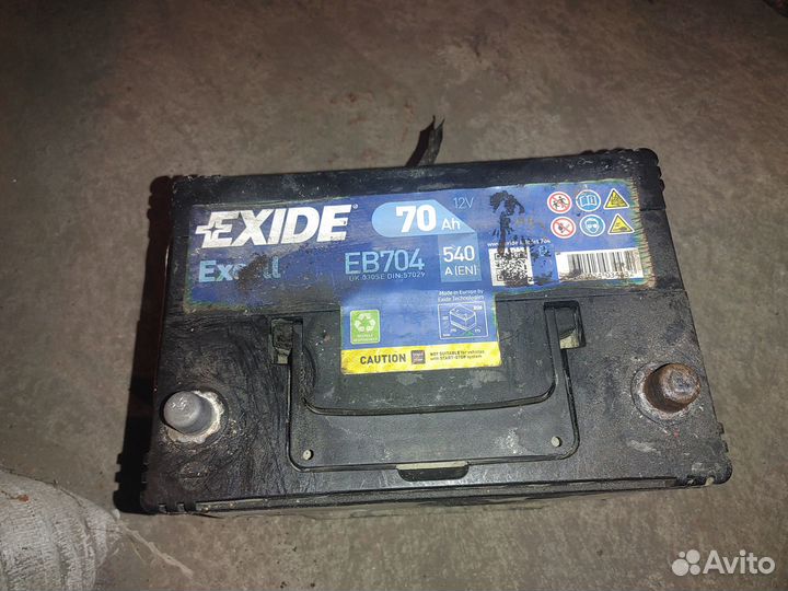Аккумулятор exide Excell 70 Ач