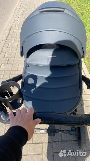 Коляска noordi fjordi 2 в 1 в эко-кожа