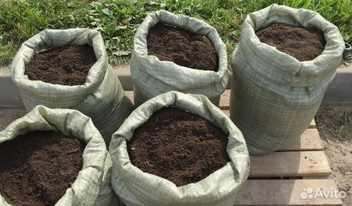 Плодородный грунт в мешках