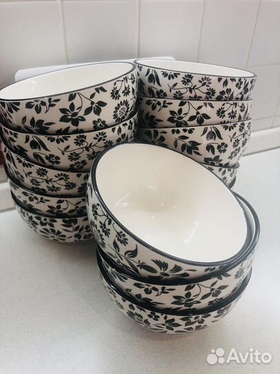 Плошки (тарелки) для окрошки 12 штук