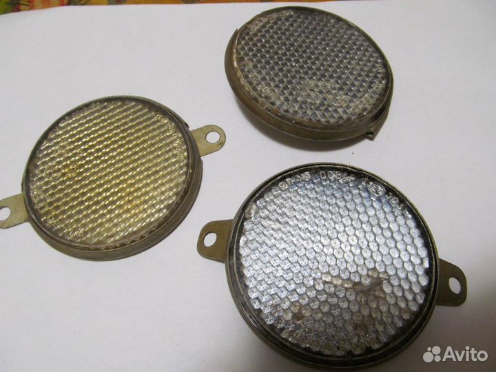 Катафот светоотражатель круглый белый