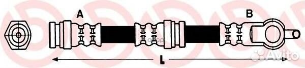 Шланг тормозной передний mazda familia/323/prem