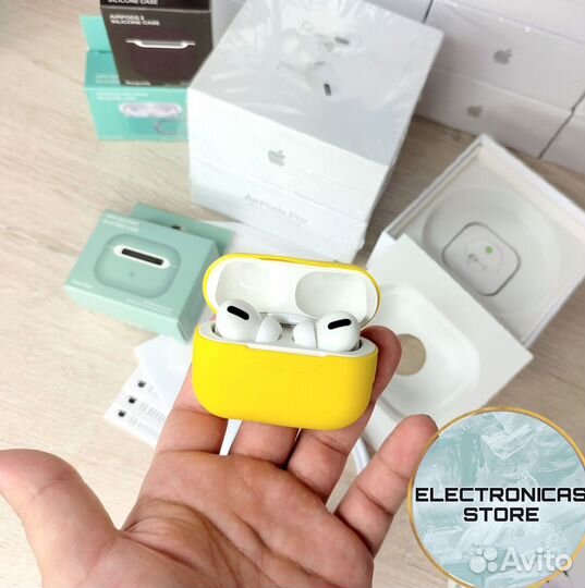 Apple AirPods Pro Снежно-Снежные Новые