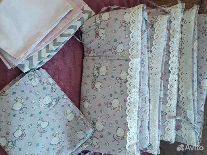 Детское постельное белье в детскую кроватку 120х60