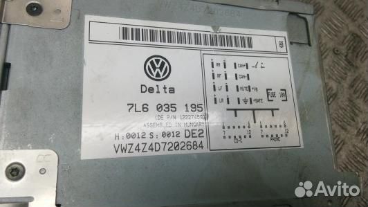 Магнитола volkswagen touareg 7L (DVN04I401)