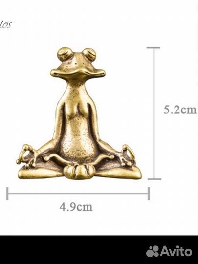 Новая фигурка Лягушка-пофигушка латунь