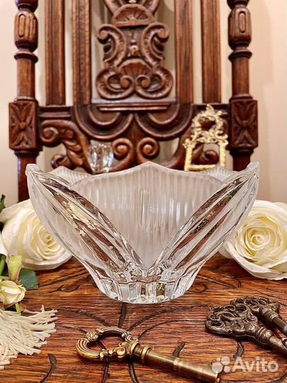 Хрустальная бонбоньерка-конфетница Италия
