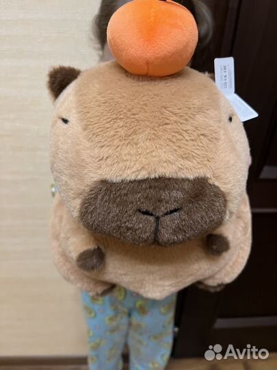 Мягкая игрушка капибара рюкзак
