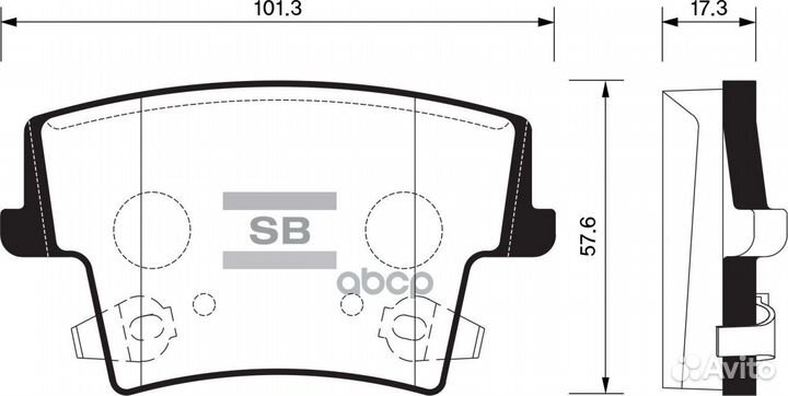 SP1508SNS GDB4135 колодки дисковые з Chrysler