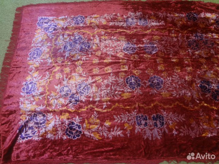 Скатерть, покрывало плюш винтаж