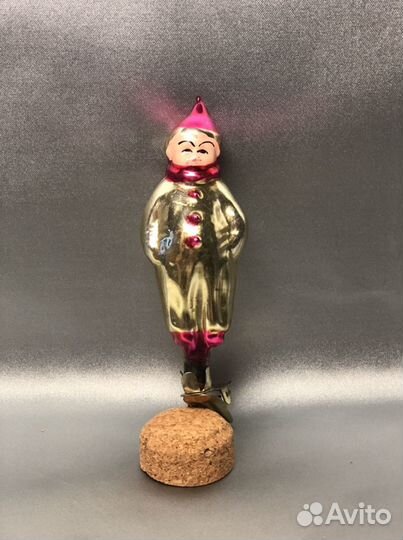 Елочные игрушки СССР на прищепке «Мальчик в костюм