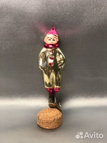 Елочные игрушки СССР на прищепке «Мальчик в костюм