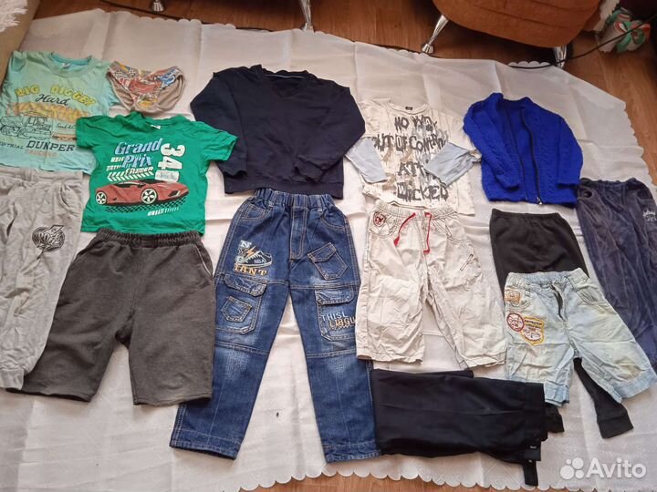 Детские вещи большим пакетом на мальчика 7-8 лет