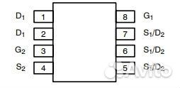 Микросхема Si4814DY N-Channel mosfet 30V