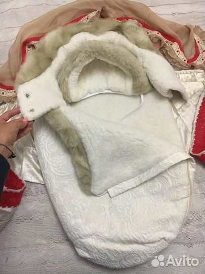 Зимний конверт для новорождённого