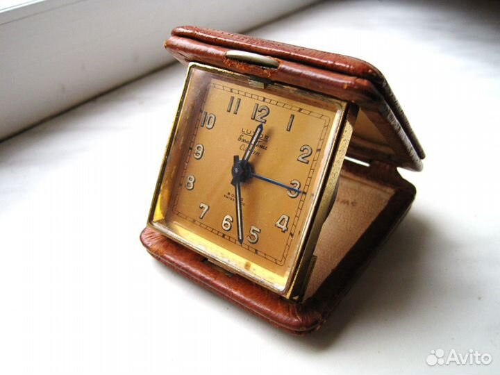 Часы будильник Luxor osman 8 days swiss 1957 г