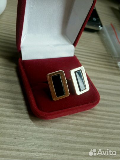 Запонки Золотые