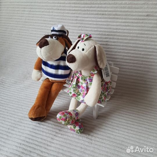 Собака новые мягкие игрушки 2шт