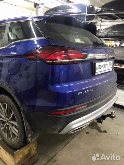 Фаркоп Джили Атлас легкосъемный квадрат