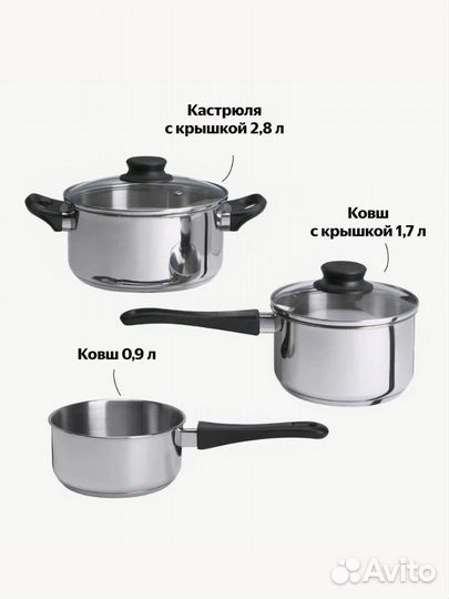 Набор кастрюль IKEA