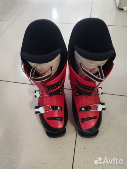 Горные лыжи 138 см и ботинки