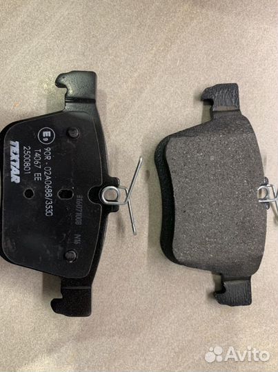 Колодки тормозные textar задние audi volkswagen