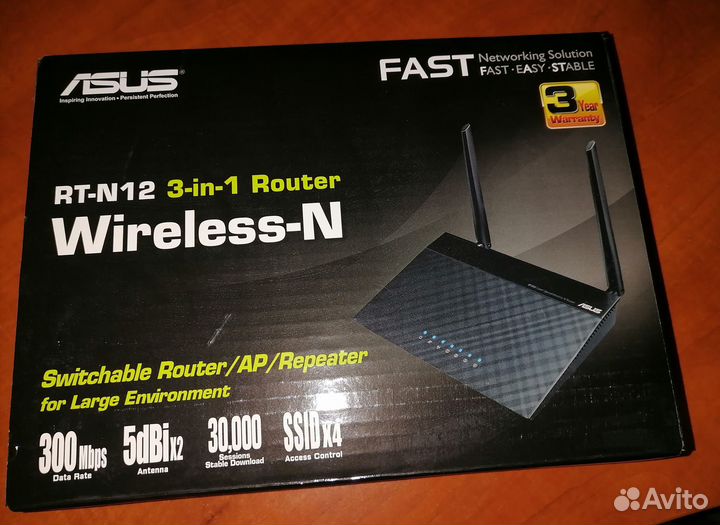 Wifi роутер asus rt n12