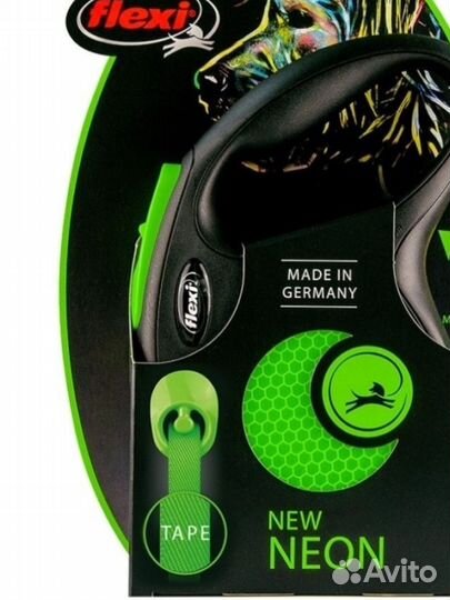 Поводок-рулетка Flexi Neon M, 5м (до 25кг)