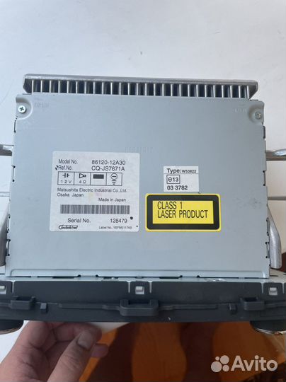 Магнитофон на toyota corolla