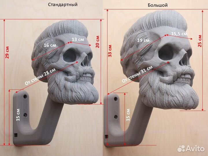 Вешалка-держатель для шлема, цвет синий