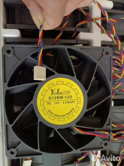 Кулер вентилятор YaLn для асика L3 L3+ S9, T9