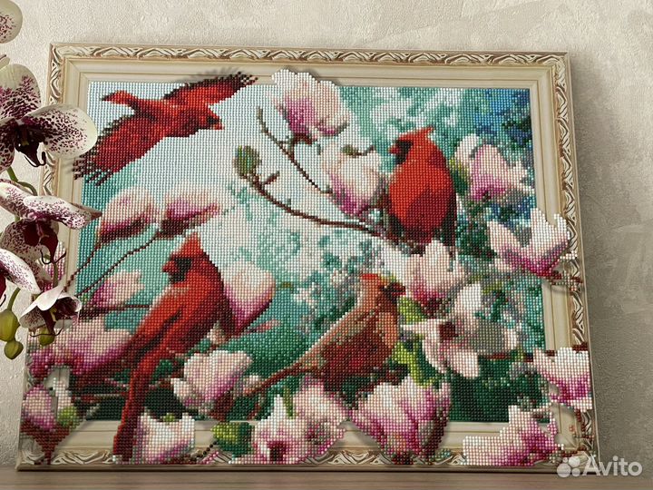 Готовая картина алмазная мозаика