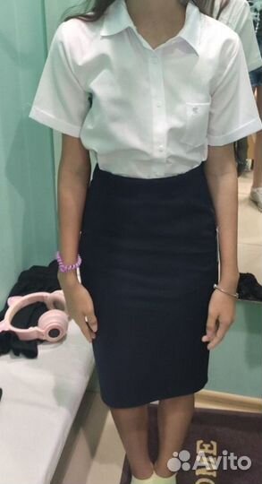 Школьная юбка-карандаш для девочки