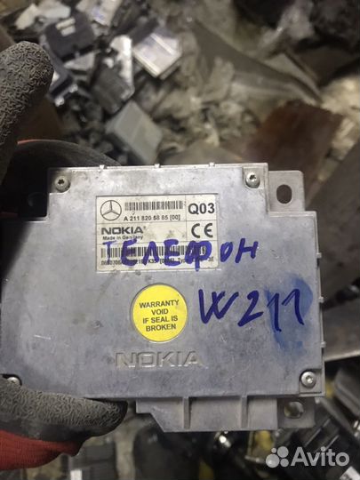 Блок управления телефона Мерседес w211 w219 cls