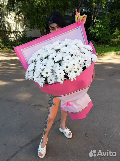 Букет гигант из хризантемы (ромашки)