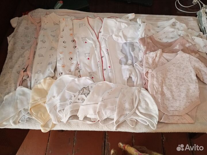 Детские вещи пакетом на девочку от 0 до 3х месяцев