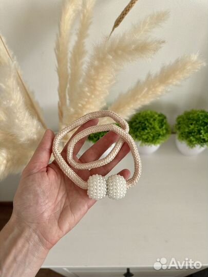 Держатель для штор магнитный новый бусины