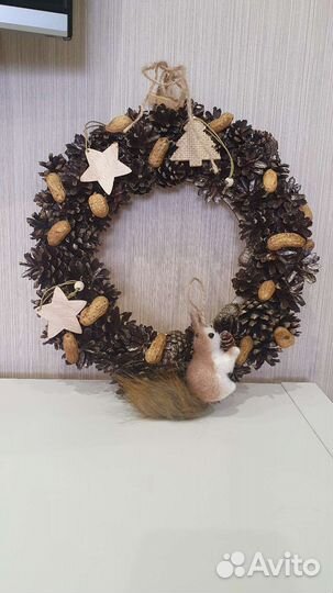 Рождественский венок (ручная работа)