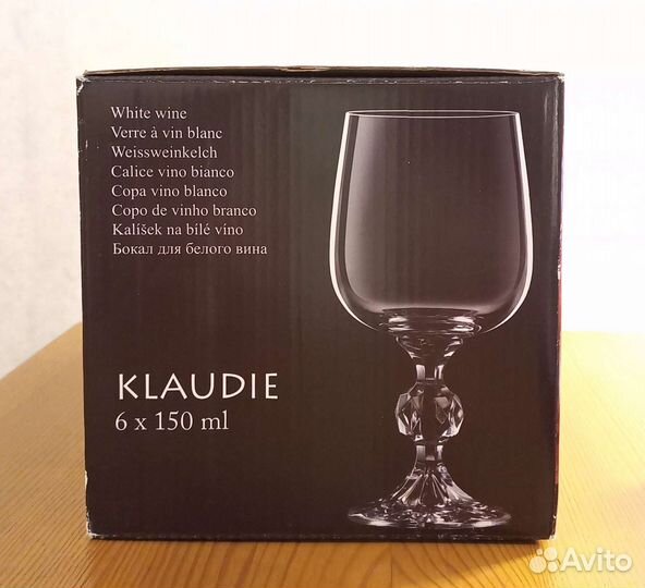 Бокалы Чехия Богемия Crystal Claudie,150 мл, 6 шт