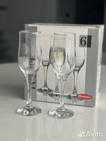 Бокалы новые и бу