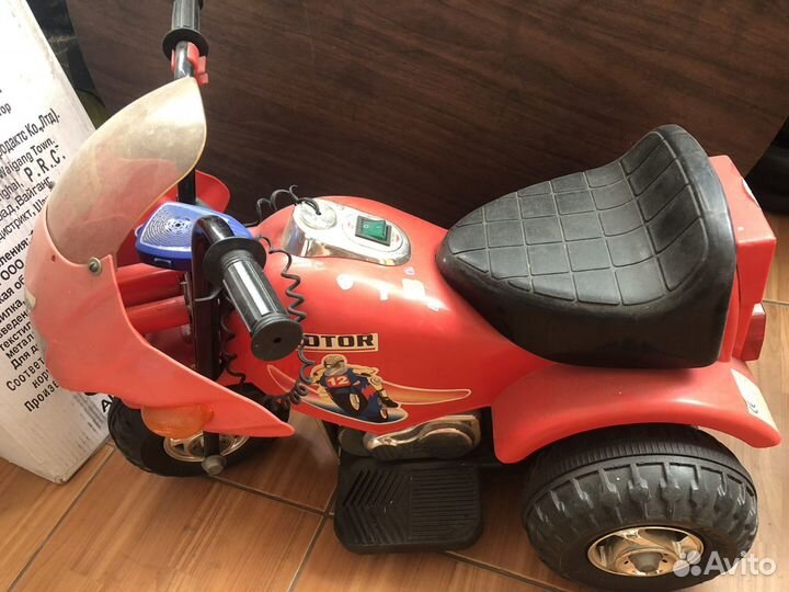 Детский электромотоцикл, самокат