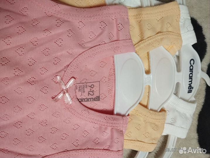 Боди для девочки 74 -80 100% хлопок Турция