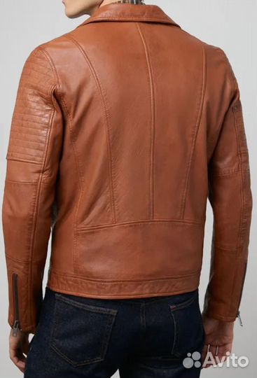 Кожаная куртка косуха мужская