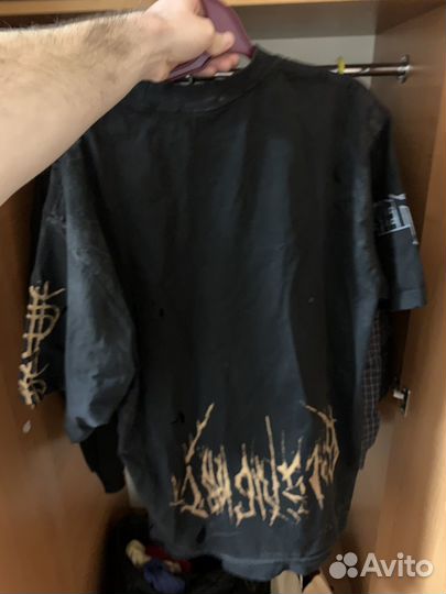 Футболка Balenciaga paris moon upside