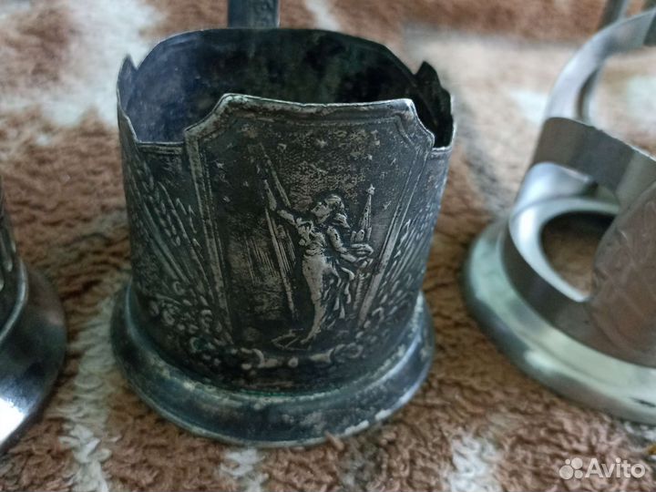 Подстаканники ссср.мельхиор.мнц