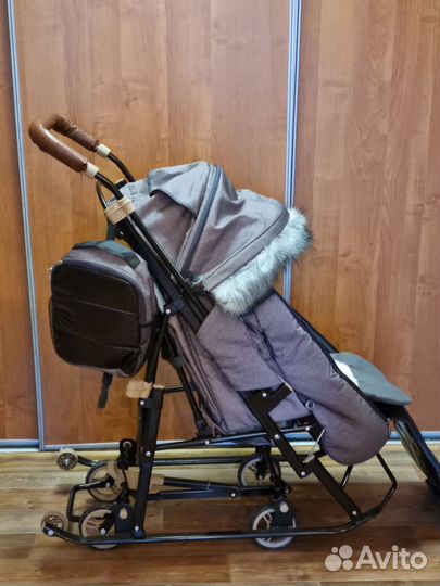 Санки коляска зимние